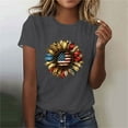 thumbnail image 2 of Busydd Womens Tops Independence Day T Shirts for Women Casual Short Sleeve Round Neck Summer Tops American Flag Print Patriotic Tshirts Stylish Comfortable Cotton Graphic Tees XL, 2 of 6