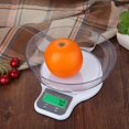 thumbnail image 4 of Billuyoard Báscula de cocina pantalla LCD electrónica Digital 5 kg/1g báscula para alimentos té café para postres herramienta de equilibrio de pesaje Cocina y Comedor blanco Billuyoard GJ0817-01B, 4 of 6