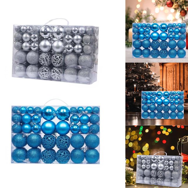 200 Bolas de Adornos para árboles de Navidad de 3/4/6 Cm para Decoración de Fiestas Soledad bolas colgantes