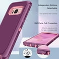 thumbnail image 5 of I-HONVA Compatible with Samsung Galaxy S8 Plus Case,3-Layer Military Grade Drop Protection Anti-Slip Bumper Rugged Shockproof Dustproof Protection 6.2 inch Phone Case,Purple Pink, 5 of 7