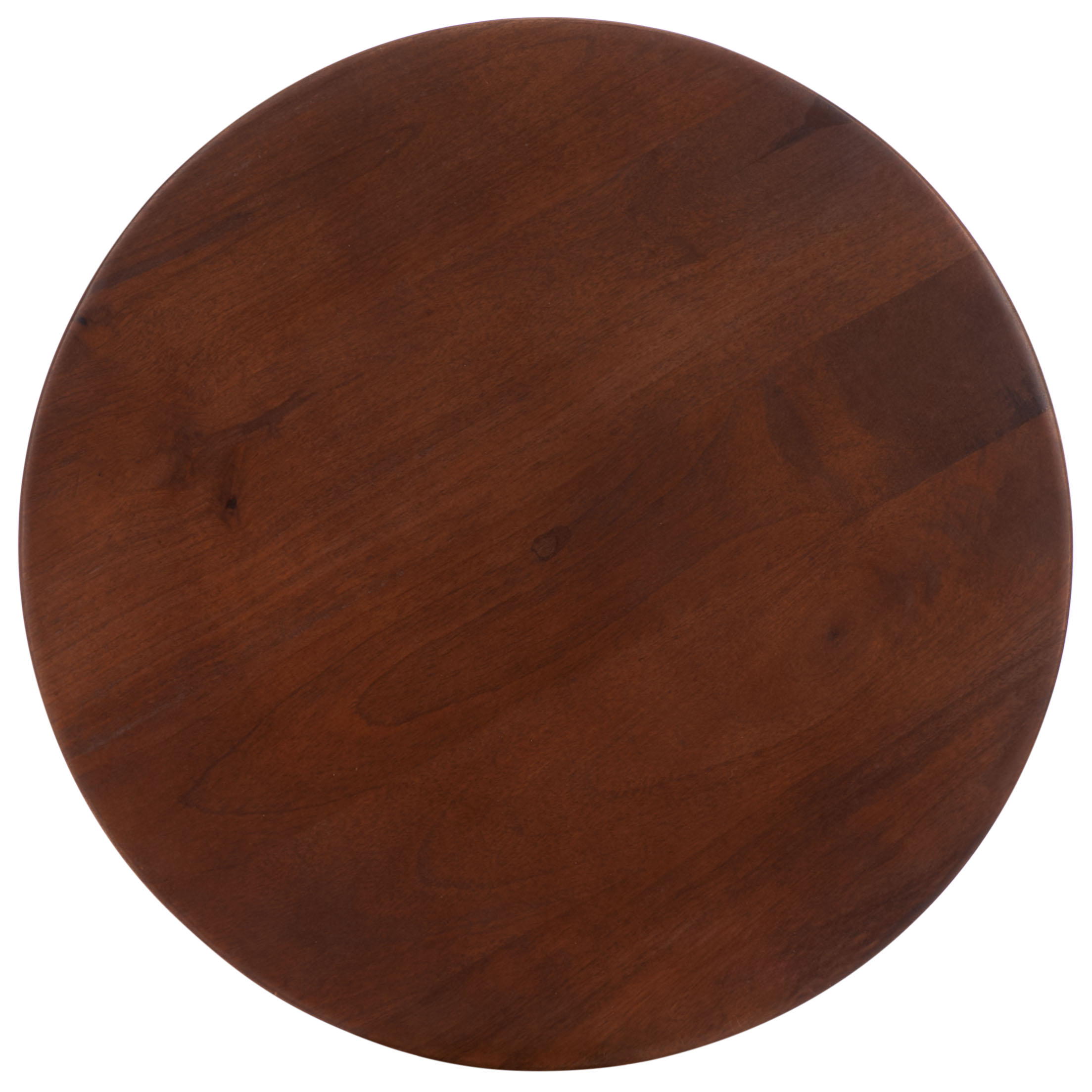 Safavieh Ignacio Modern Wood Round End Table, Walnut