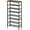 Rustic Brown + Black, variant on 12-Tier Rustic Brown Shoe Rack, Large Capacity Organizer Holds 48 Pairs, Sturdy Stable Storage for Entryway, Hallway, Closet, Dorm Room