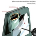 thumbnail image 4 of for Z Flip 5 2023 Case, Premium Hard PC Flip Phone Case Galaxy Z Flip 5 with Electroplated Frame, Ultra-Thin Shockproof Protection Cover Matte Fold Case for Samsung Galaxy Z Flip 5 5G, Darkgreen, 4 of 7