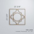 thumbnail image 3 of Ekena Millwork 23 3/8"W x 23 3/8"H x 3/8"T Large Gypsum Decorative Fretwork Wood Wall Panels, Red Oak, 3 of 3