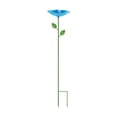 thumbnail image 2 of SRVOG Bee Bath Watering Station, 25 x 3.2 Inch, Metal Flower Bee Feeder for Garden, Colorful Butterfly Feeder & Outdoor Pollinator Station for Birds, Bees & Butterflies, 2 of 8