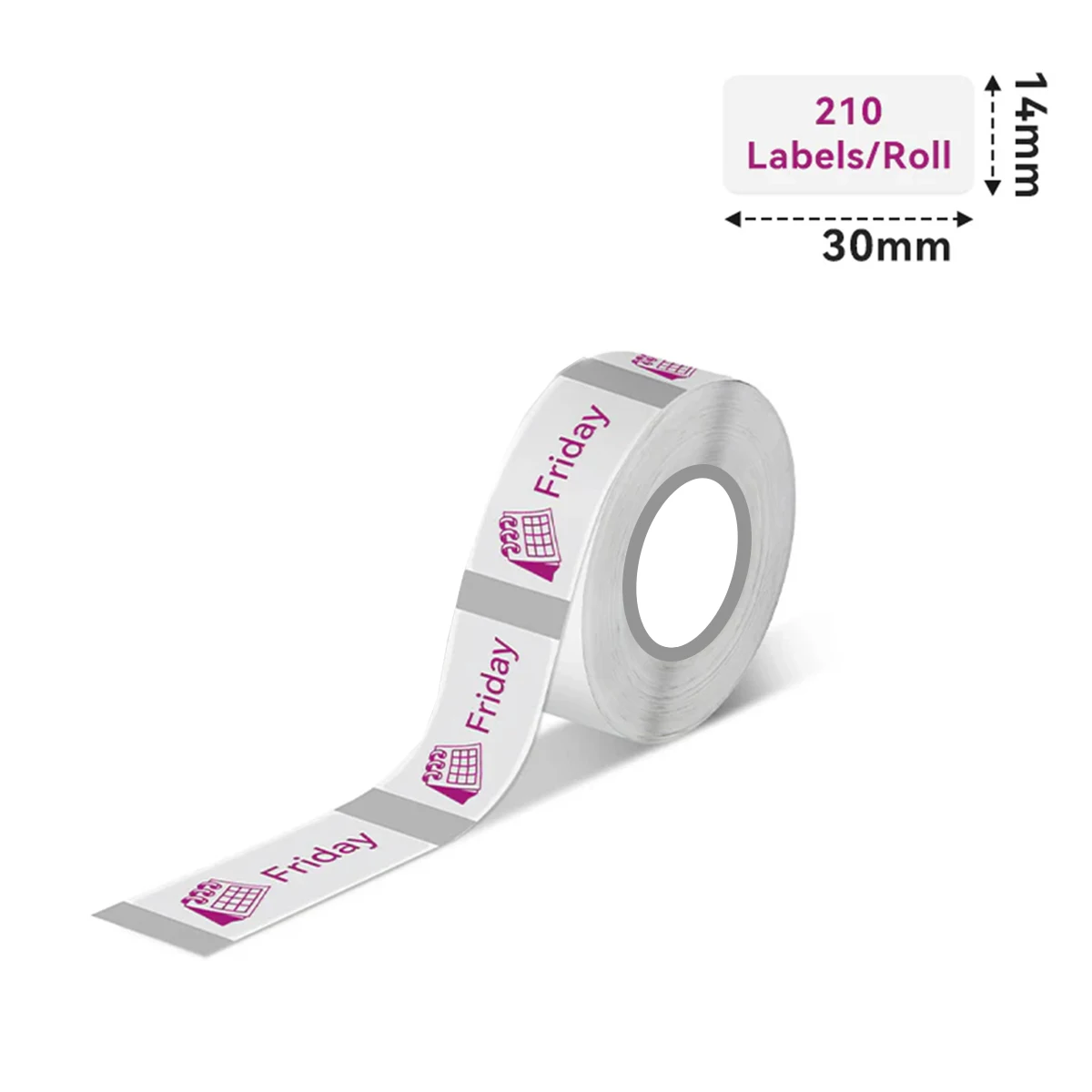 14x30mm Thermal Inkless Print Stickers Transparent Self-Adhesive for D & Q Series