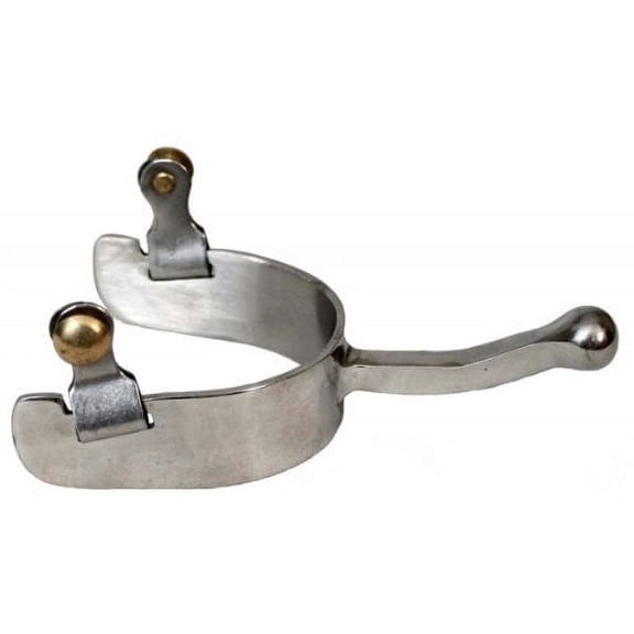 Showman Humane Stainless Steel Ball End Equitation Spurs