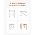 thumbnail image 3 of VEVOR Scaffolding Cross Brace 6x4 ft, 8-Pack Solid Carbon Steel Scaffold Cross Supports, X-Shaped Scaffolding Safety Accessory with Rust- & Corrosion-Proof Galvanized Surface (Only Cross Braces Sold), 3 of 9