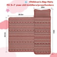 thumbnail image 5 of Red Christmas Reindeer Pattern Toddler Nap Mats for Kids Preschool,50"x20" Sleeping Mat Bag or Kids,Toddler Sleeping Bag,Toddler Nap Mat or Daycare, 5 of 6