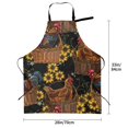thumbnail image 2 of Kdxio Embroidery Chicken Rooster And Sunflowers Apron with Pockets Adjustable Kitchen Aprons for Men Women Waterproof Aprons for Cooking,Drawing,Crafting, Baking Household Cleaning, 2 of 8