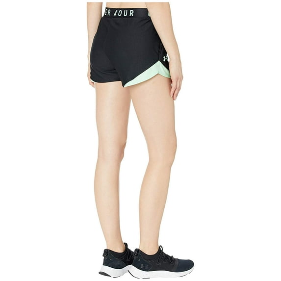 Under Armour Play Up Shorts 3.0 Black/Green Haze/Green Haze