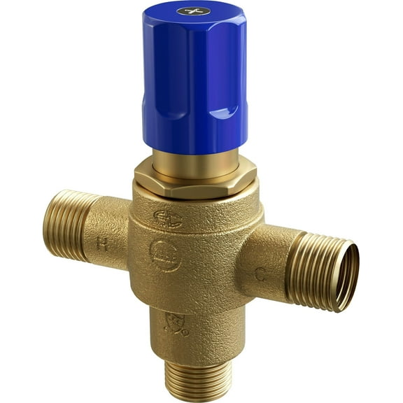 Proflo Pfmvts12 1/2" Thermostatic Mixing Valve - Brass