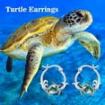 thumbnail image 6 of Owl/Hummingbird/Butterfly/Animal Moss Agate Hoop Earrings 925 Sterling Silver Vintage Moss Agate Hoop Earrings for Birthday Women Gifts, 6 of 10