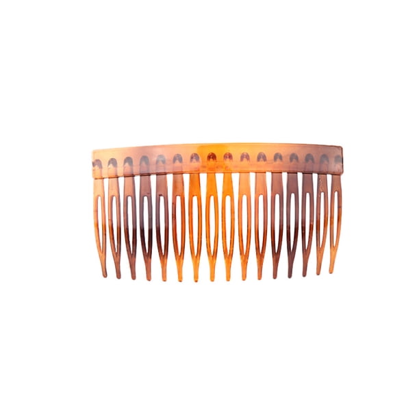 Peine de plástico de 16 dientes para el cabello, peine de 8,5 x 5 cm, peine clásico alargado para flequillo, peine para el cabello de anciano, joyería para peinar