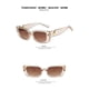 thumbnail image 2 of Gafas de sol cuadradas y rectangulares, estilo retro, con protección UV 400 para conducir, para hombre y mujer, color marrón gelatina., 2 of 3