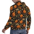 thumbnail image 6 of Kdxio Spooky Sweets Print Mens Casual Hooded Collar Drawstring Hoodies Pullover Sweatshirts Casual Long Sleeve Shirts-Large, 6 of 7
