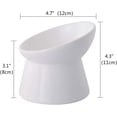 thumbnail image 2 of Pet Bowl, Elevated With Chic And Modern Style, Prevent Neck & Whisker Fatigue, Dishwasher Safe Ceramic Material, Backflow Prevention Design, Stable Anti-Slip Base (10 Ounces), 2 of 6