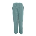 thumbnail image 3 of MDUKONU Women's Linen Blend Pants Solid Color Soft with Pockets Navy XXL, 3 of 4