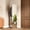 Off-White, variant on Wooden Freestanding Coat Tree with Mirror, Sturdy Coat Rack Stand for Clothes/Bags/Hats, Save Space Coat Rack for Entryway, Bedroom, Office, Narrow Place (Black)