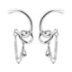 thumbnail image 2 of HomeKingdee Ladies Fashion Butterfly Earrings Long Chain Tassel Earrings - Diamond Pearl Dangle Earrings for Women, Alloy Silver-Plated Ear Jewelry for Party Wedding Banquet Date Gift, 2 of 5