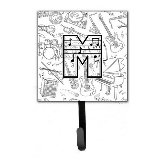 Carolines Treasures CJ2007-MSH4 Letter M Musical Note Letters Leash & Key Holder