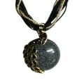 thumbnail image 2 of AYYUFE Bohemian Women Rhinestone Inlaid Peacock Round Opal Pendant Necklace, 2 of 8