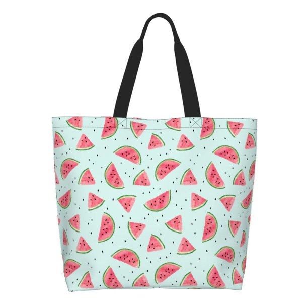 Easygdp Watermelon Bolsas Tote para Mujer, Bolsos de Hombro para Viaje, Bolsos de Mano de Gran Capacidad para Compras y Trabajo