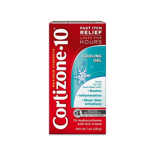 Cortizone 10 Cooling Gel Maximum Strength AntiItch 1 ounce Tube Flex