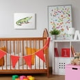 thumbnail image 3 of The Kids Room by Stupell Cute Cartoon Baby Crocodile And Bird With Toothbrush Zoo Animal Painting Canvas Wall Art by Studio Q by Studio Q, 3 of 3