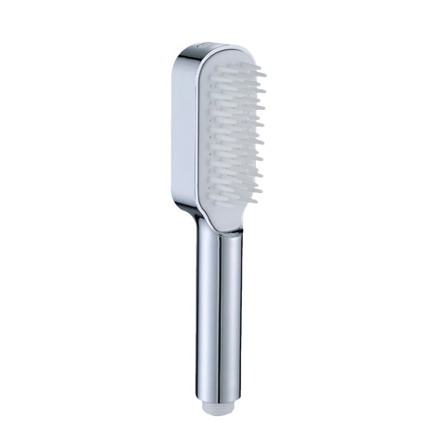 COM1950s Handheld Shower Head, High Pressure 2-In-1 Shower and Massage Comb with Pause Button, Four Adjustable Spray Modes, Built-In Filter for Enhanced Water Flow, Ideal for Adult Bathing Experience