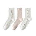 thumbnail image 1 of Calcetines bonitos para mujer, calcetines escolares transpirables de encaje suave, volantes de frutas, dibujos animados para el día de la madre, regalos de Navidad o relleno de medias, 1 of 5