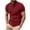 Wine, variant on Vivianyo HD Short Sleeve Shirt for Men,Big Men's Pullover Stand Collar Button Pocket Short Sleeve Top Sports Stand Collar Top/Shirt