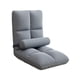 thumbnail image 5 of Silla de suelo con respaldo, plegable, transpirable, para dormitorio, sala de juegos o apartamento. Gris, 5 of 9