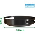 thumbnail image 5 of Organizador de alacena de metal y acero, estantes giratorios para especias para alacena, organizador de alacena, mesa, 25 cm, Negro, 5 of 5