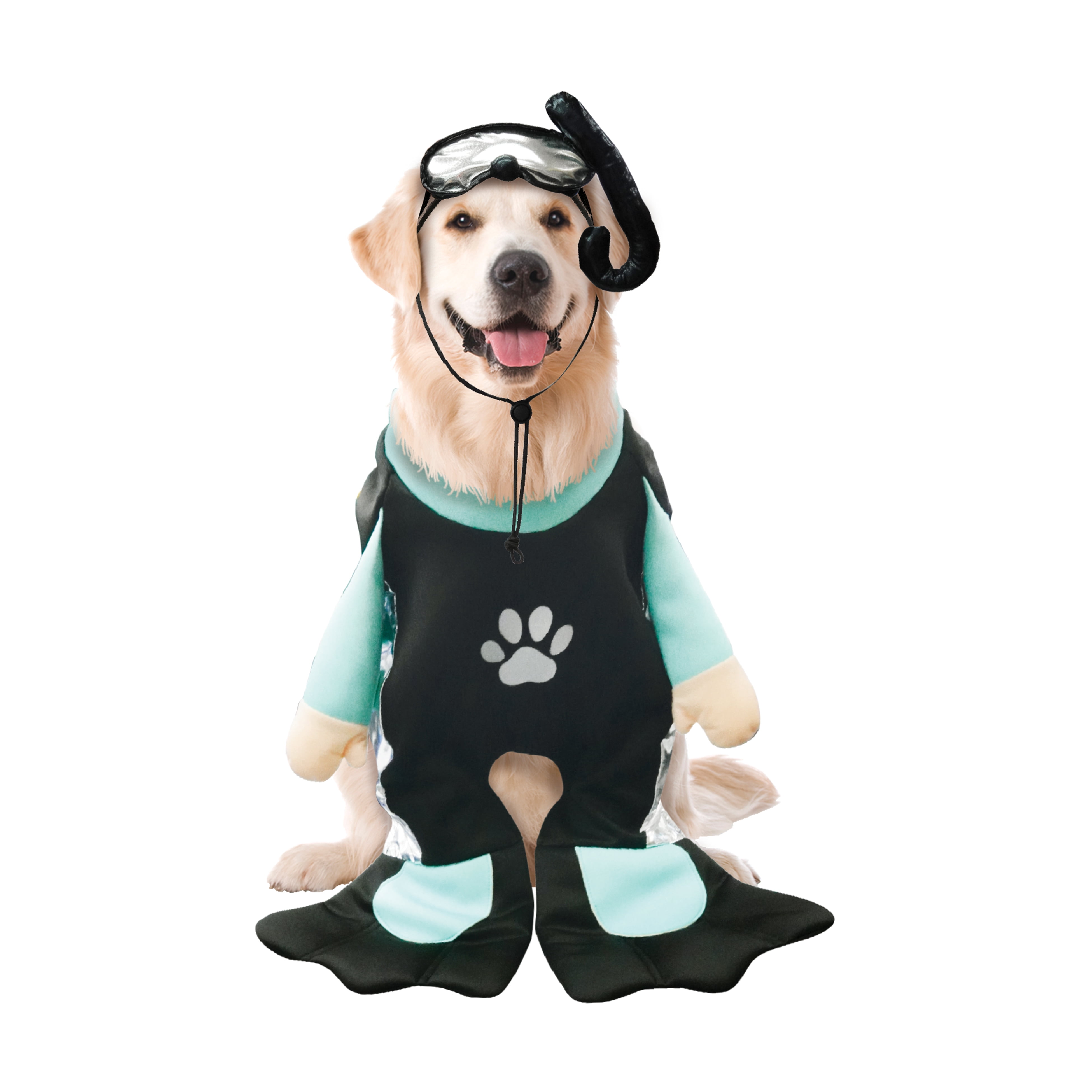 Best Furry Friends Costume for Dogs or Cats, Scuba Diver, Large