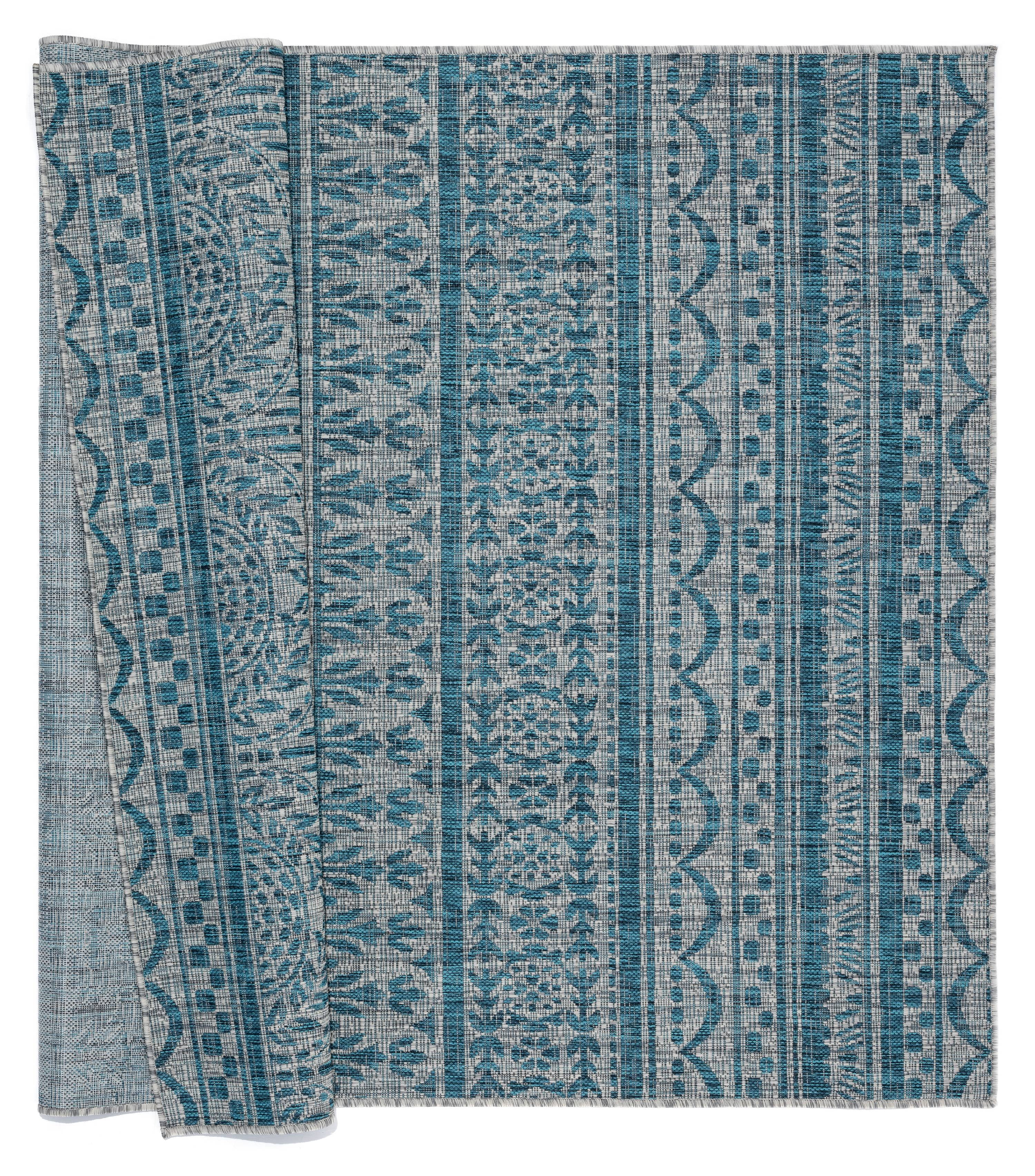 United Weavers Mali Annette Transitional Geometric Area Rug, Blue, 5'3" x 7'6"