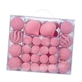 thumbnail image 4 of 48 piezas de adornos navideños colgantes, regalo considerado, adornos para fiestas, decoración para de Navidad para vacaciones Rosa, 4 of 8