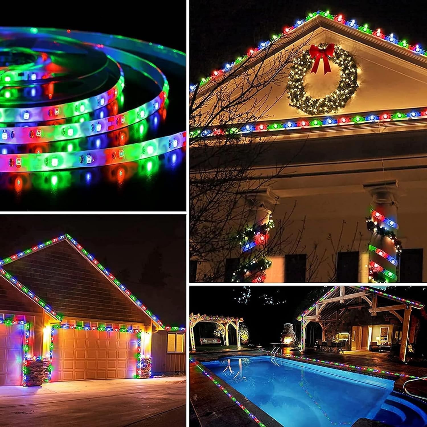 LED Strip Lights 5 M 150 LED Waterproof Flexible LED Strip Light Battery Powered Dimmable Cuttable Tape Lights Strip with Remote for Kitchen, Bedroom, Computer, TV, Birthday