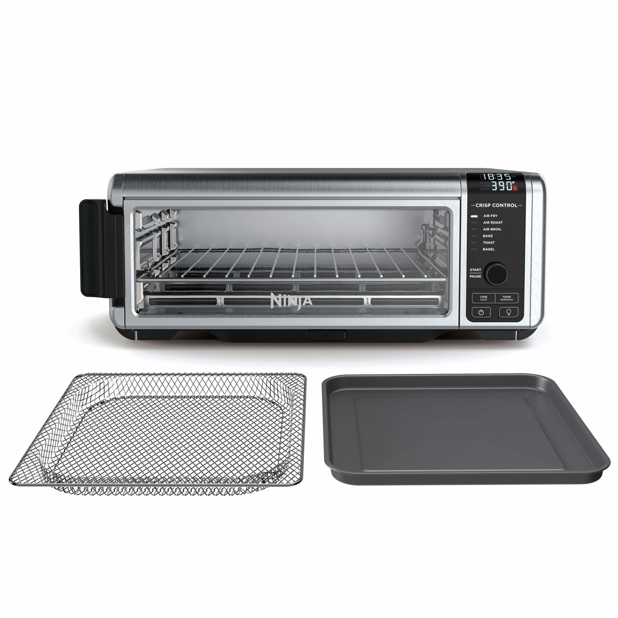 Ninja Foodi 6-in-1 9-Slice Countertop Toaster Oven, Air Fryer, Bake w/ Digital Crisp Control Technology, SP080 Stainless Steel