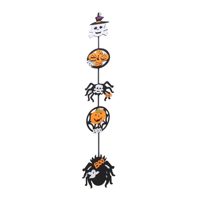 Adorno Colgante De Halloween, Adorno Decorativo De Araña De Calabaza Fantasma Divertido Para Patio Trasero Octpeak Halloween Non Woven Hanging Skull