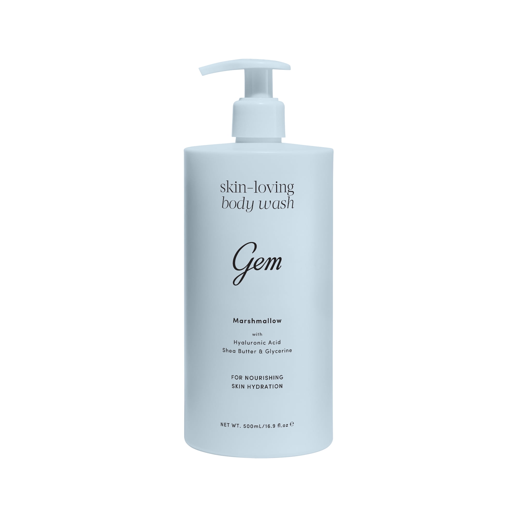 Gem Skin-Loving Body Wash Marshmallow 500mL 16.9 fl oz