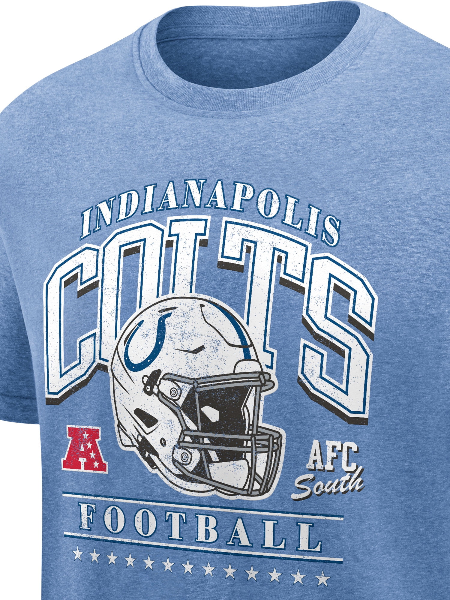 NFL Indianapolis Colts Men's Synthetic Blue Heather Short Sleeve T-Shirt