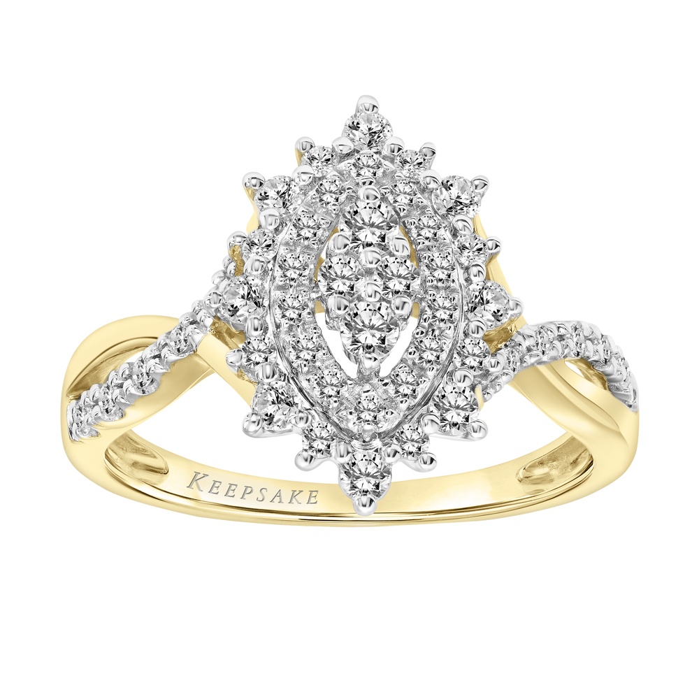 Keepsake Jazz 1/4 Carat T.W. Certified Diamond 10kt Yellow Gold Ring