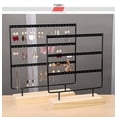 thumbnail image 3 of Bracelets Jewelry Display Stud Earrings Holder Jewellery Rack3Colors High Level Fashio In Stock earring stand Factory Price black2layers44holes, 3 of 6