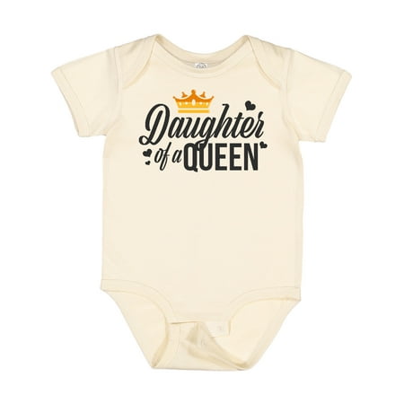 

Inktastic Daughter of a Queen with Crown in Black Gift Baby Girl Bodysuit