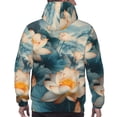 thumbnail image 7 of Salouo Mountain Lotus Serenity Pattern Men's Fall Hoodie Sweatshirt,Sport Hoodie with Pockets for Men Pullover Casual Hooded Sweatshirt-3X-Large, 7 of 7