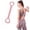 Pink, variant on Figure 8 Resistance Bands with Handles, Silicone Exercise Bands for Women & Men, 20 lb Tension Rope for Arm Workout Equipment, Stretching Bands for Yoga(Pink)