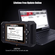 FOXWELL Automotive Diagnostic Scan Tool All Systems OBD2 Scanner Free 8 Maintenance ABS Bleeding SAS Calibration Injector Coding TPS Oil EPB BRT DPF Reset EOBD Car Code Reader Free Update