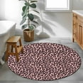 thumbnail image 3 of Small Round Rug 3Ft Washable Non-Slip, Pink Black Circle Area Rugs for Living Room Bedroom, Elegant Modern Abstract Art Luxury Indoor Floor Mats Carpet Runner for Home Decor, 3 of 8