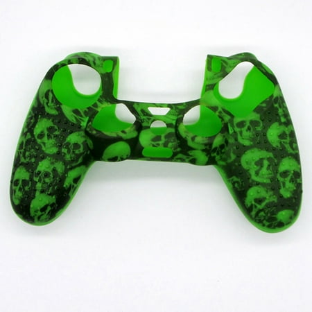 Ps4 Case Cover Shell KABOER Cool ! Skull Modeling Silicone Rubber Handle Housing Shell Skin Grip Cover Case For Ps4 Controller ()